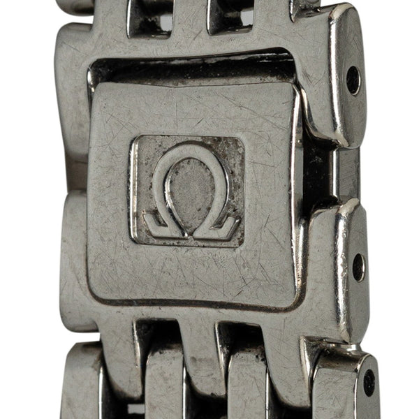 オメガ デビルプレステージ デイト 腕時計 4570.31 クオーツ シルバー文字盤 ステンレススチール レディース OMEGA 【中古】