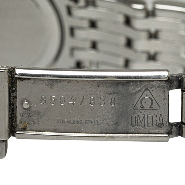 オメガ デビルプレステージ デイト 腕時計 4570.31 クオーツ シルバー文字盤 ステンレススチール レディース OMEGA 【中古】