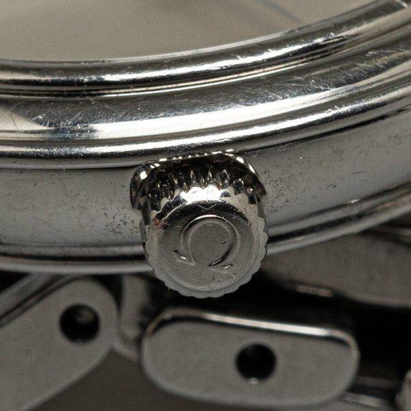 オメガ デビルプレステージ デイト 腕時計 4570.31 クオーツ シルバー文字盤 ステンレススチール レディース OMEGA 【中古】