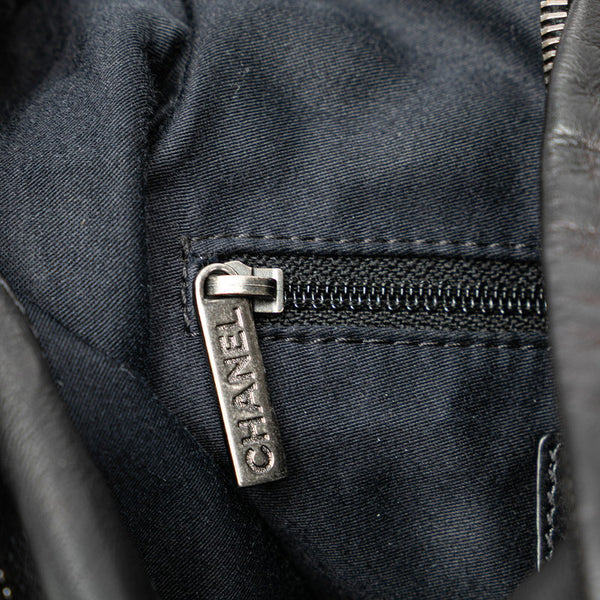 シャネル マトラッセ チェーン リュック バックパック A65834 ブラック ラムスキン レディース CHANEL 【中古】