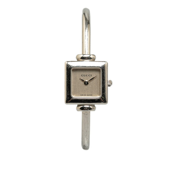グッチ 腕時計 1900L クオーツ シルバー文字盤 ステンレススチール レディース GUCCI 【中古】