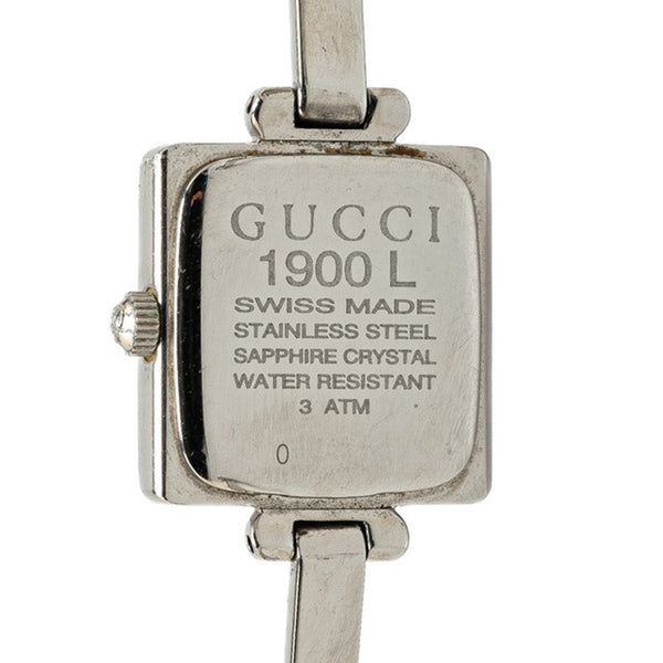 グッチ 腕時計 1900L クオーツ シルバー文字盤 ステンレススチール レディース GUCCI 【中古】