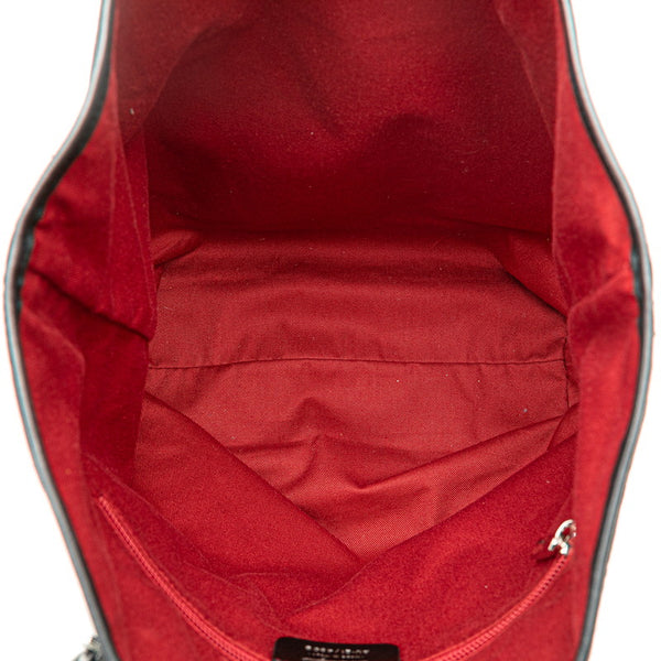 サルヴァトーレフェラガモ ガンチーニ トートバッグ AU-21 4909 ブラック キャンバス レザー レディース Salvatore Ferragamo 【中古】