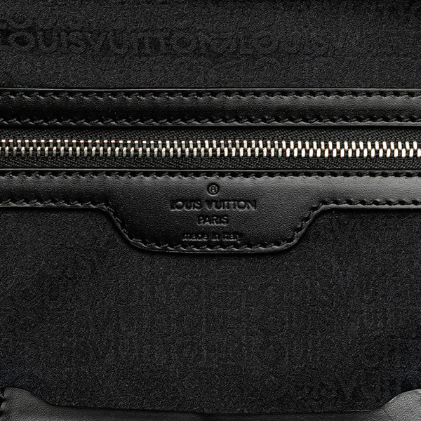 ルイ ヴィトン ダミエ グラフィット サックヴォワヤージュ ホワイトハンドル ボストンバッグ ショルダーバッグ 2WAY N41140 ブラック PVC レザー メンズ LOUIS VUITTON 【中古】