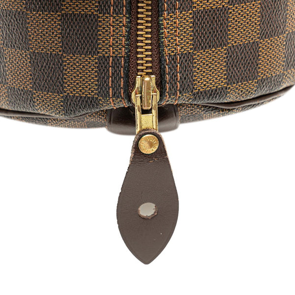 ルイ ヴィトン ダミエ スピーディ30 ハンドバッグ N41183 ブラウン PVC レザー レディース LOUIS VUITTON 【中古】