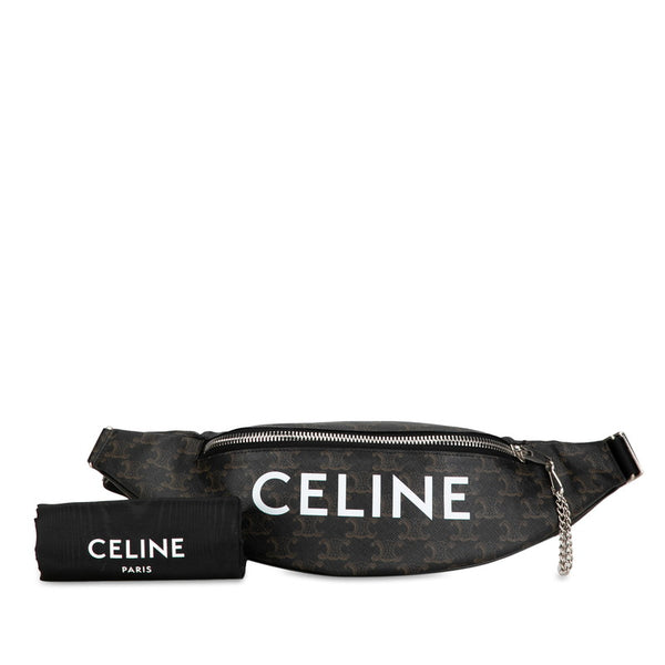 セリーヌ トリオンフ ウエストバッグ ボディバッグ ブラウン PVC レディース CELINE 【中古】