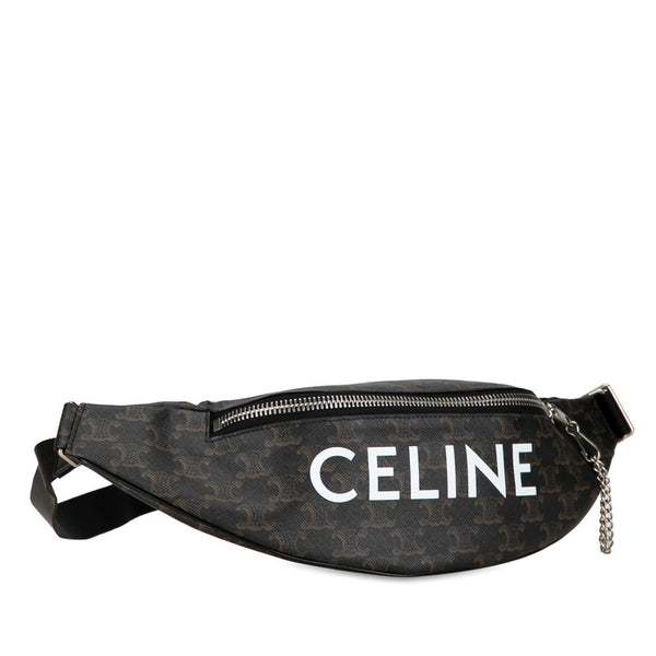 セリーヌ トリオンフ ウエストバッグ ボディバッグ ブラウン PVC レディース CELINE 【中古】