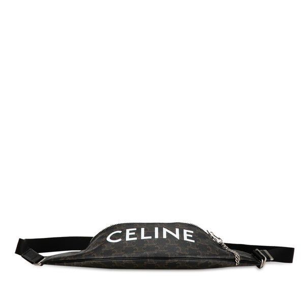 セリーヌ トリオンフ ウエストバッグ ボディバッグ ブラウン PVC レディース CELINE 【中古】