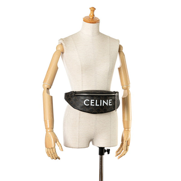 セリーヌ トリオンフ ウエストバッグ ボディバッグ ブラウン PVC レディース CELINE 【中古】