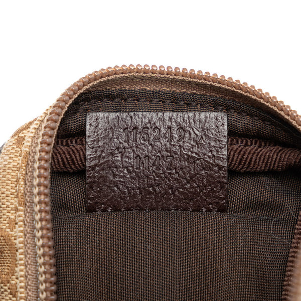 グッチ GGキャンバス シガレットケース ポーチ 115249 ベージュ ブラウン キャンバス レザー レディース GUCCI 【中古】