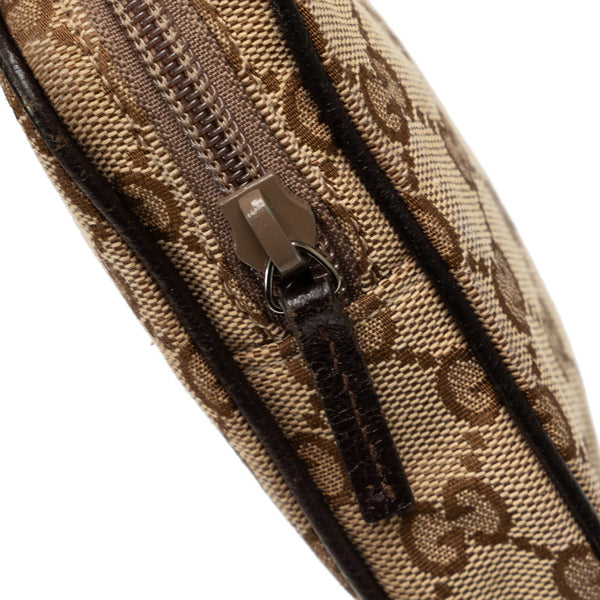 グッチ GGキャンバス シガレットケース ポーチ 115249 ベージュ ブラウン キャンバス レザー レディース GUCCI 【中古】