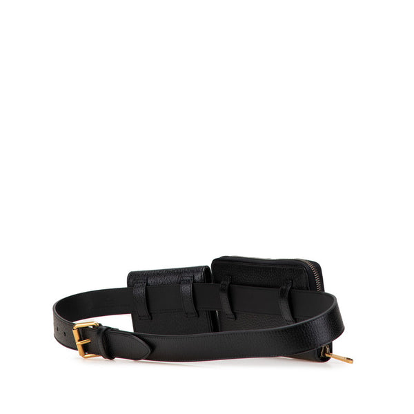 グッチ GGマーモント ベルトバッグ ウエストバッグ 長財布 カードケース 90/36 699304 ブラック レザー メンズ GUCCI 【中古】