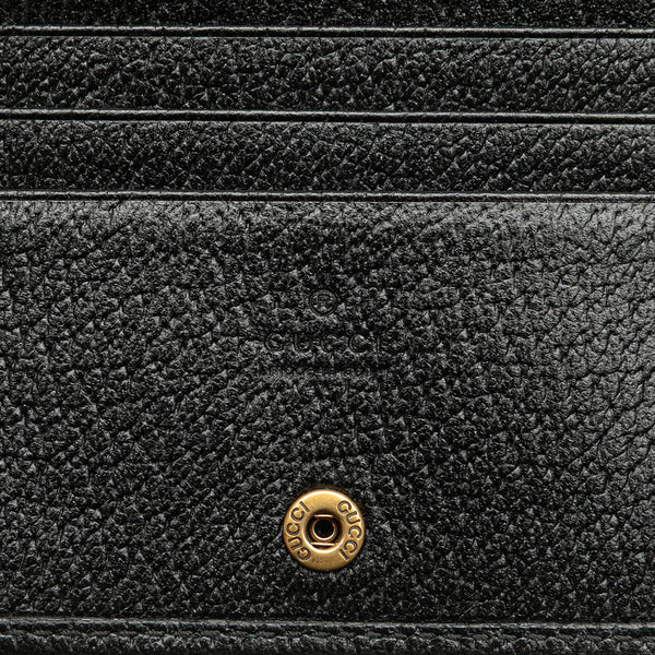 グッチ GGマーモント ベルトバッグ ウエストバッグ 長財布 カードケース 90/36 699304 ブラック レザー メンズ GUCCI 【中古】