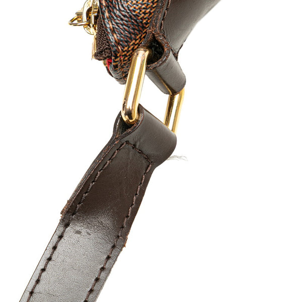 ルイ ヴィトン ダミエ ブルームズベリPM 斜め掛け ショルダーバッグ N42251 ブラウン PVC レザー レディース LOUIS VUITTON 【中古】
