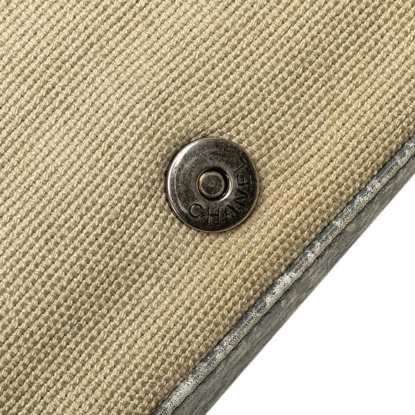 シャネル ココマーク グラフィティ アクト2 チェーン ショルダーバッグ ベージュ キャンバス レディース CHANEL 【中古】