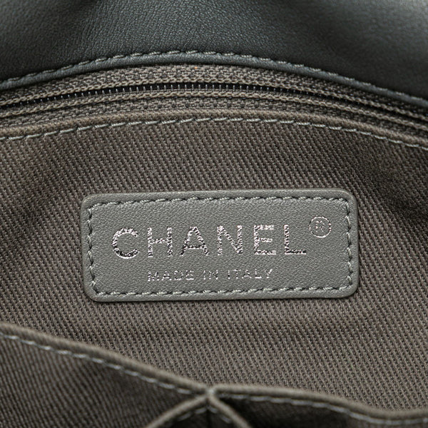 シャネル ココマーク グラフィティ アクト2 チェーン ショルダーバッグ ベージュ キャンバス レディース CHANEL 【中古】