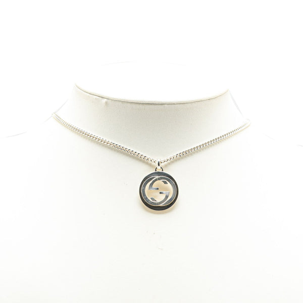 グッチ インターロッキングG チェーン ペンダントネックレス SV925 シルバー レディース GUCCI 【中古】