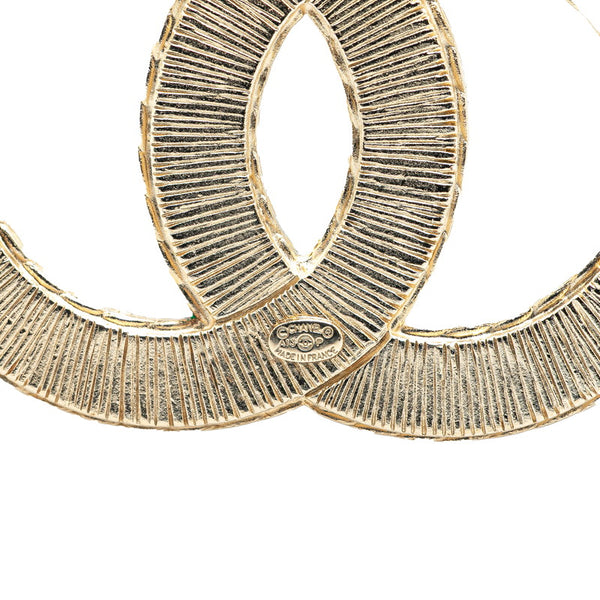 シャネル ココマーク パイソン ブローチ ゴールド ブラック メッキ レジン レディース CHANEL 【中古】