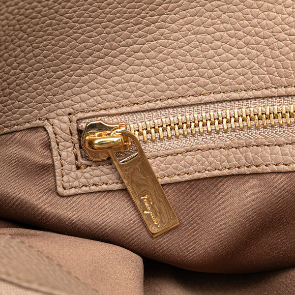 サルヴァトーレフェラガモ フィアンマ ハンドバッグ DH-21-E978 ブラウン ゴールド レザー レディース Salvatore Ferragamo 【中古】