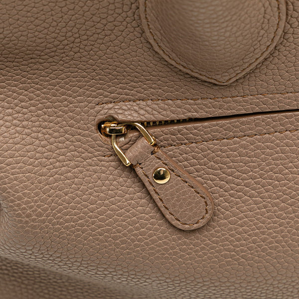 サルヴァトーレフェラガモ フィアンマ ハンドバッグ DH-21-E978 ブラウン ゴールド レザー レディース Salvatore Ferragamo 【中古】