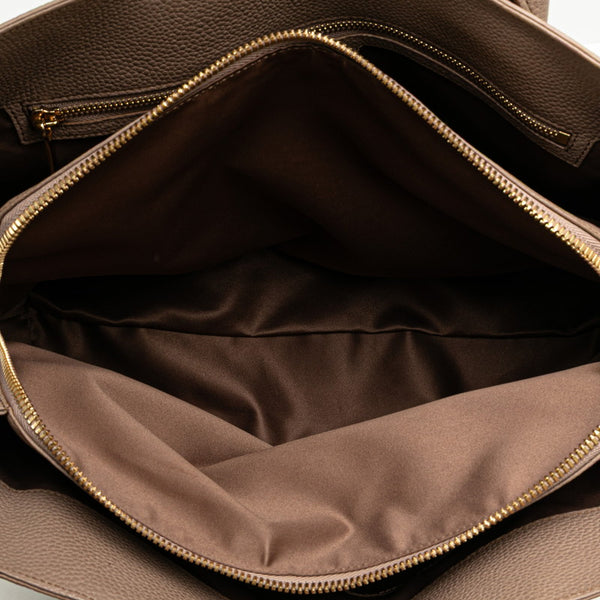 サルヴァトーレフェラガモ フィアンマ ハンドバッグ DH-21-E978 ブラウン ゴールド レザー レディース Salvatore Ferragamo 【中古】