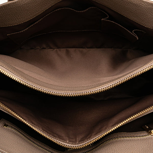 サルヴァトーレフェラガモ フィアンマ ハンドバッグ DH-21-E978 ブラウン ゴールド レザー レディース Salvatore Ferragamo 【中古】