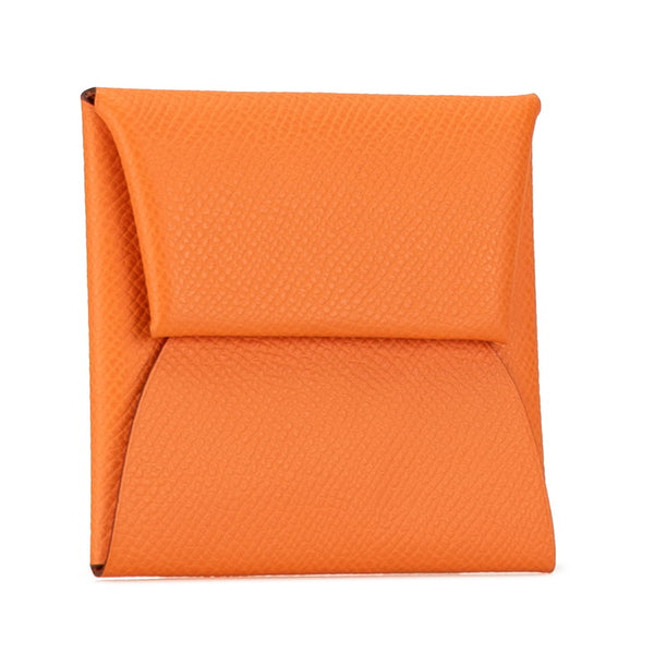 エルメス  バスティア コインケース 小銭入れ オレンジ ヴォーエプソン レディース HERMES 【中古】
