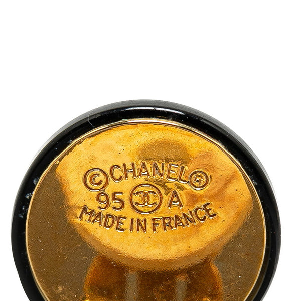 シャネル ヴィンテージ ココマーク ラウンド 雫 ティアドロップ モチーフ イヤリング ゴールド メッキ レディース CHANEL 【中古】