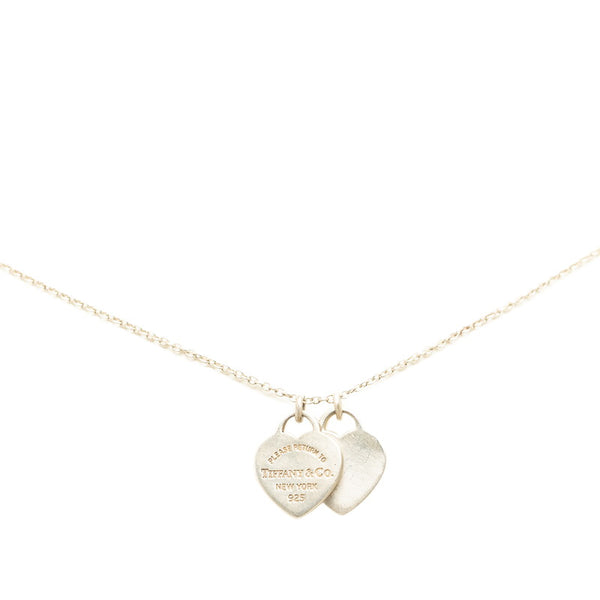 ティファニー ダブルハート ネックレス SV925 シルバー レディース TIFFANY&Co. 【中古】