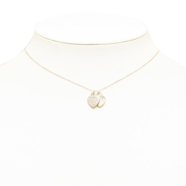 ティファニー ダブルハート ネックレス SV925 シルバー レディース TIFFANY&Co. 【中古】