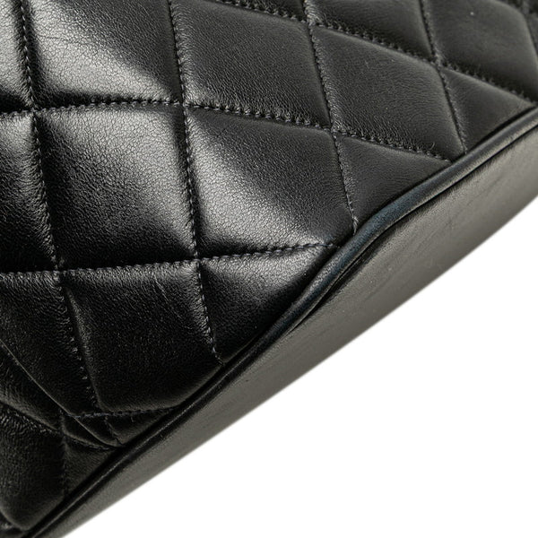 シャネル 復刻トート トートバッグ ブラック ゴールド金具 ラムスキン レディース CHANEL 【中古】