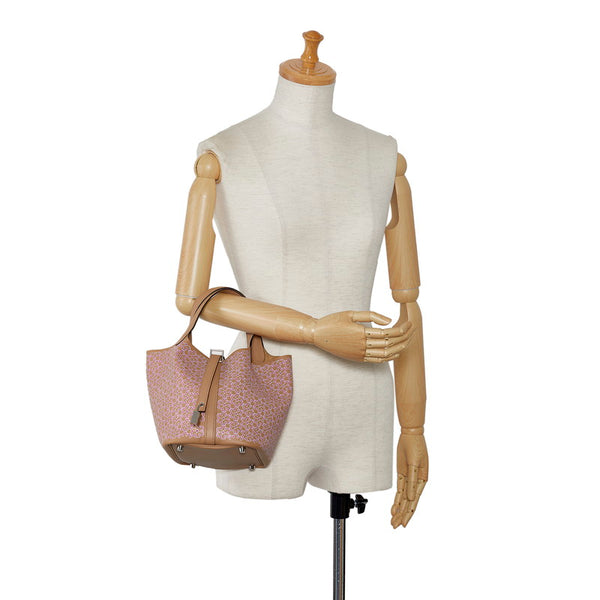 エルメス ピコタンロックPM ラッキーデイジー シルバー金具 ハンドバッグ チャイ ローズ スイフト レディース HERMES 【中古】