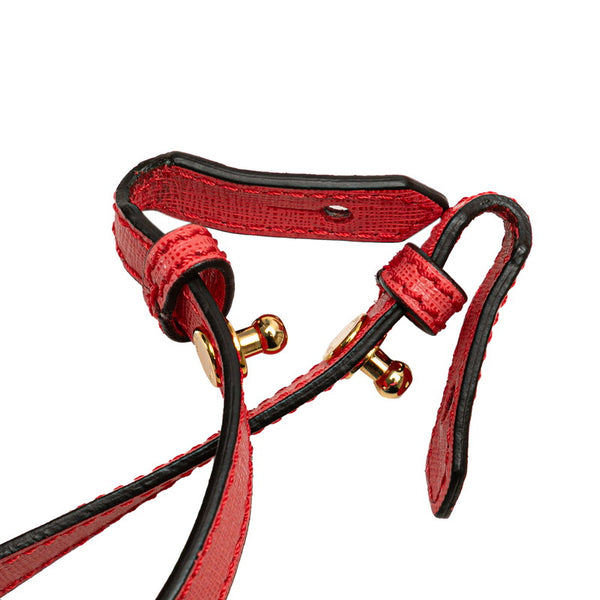 フェンディ プチトゥージュール  ハンドバック ショルダーバッグ 2WAY 8BH253 オレンジ ピンク レザー レディース FENDI 【中古】