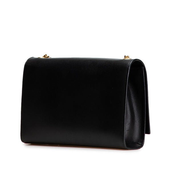 サンローラン ケイト ミディアム 斜め掛け チェーン ショルダーバッグ 354119 ブラック レザー レディース SAINT LAURENT 【中古】