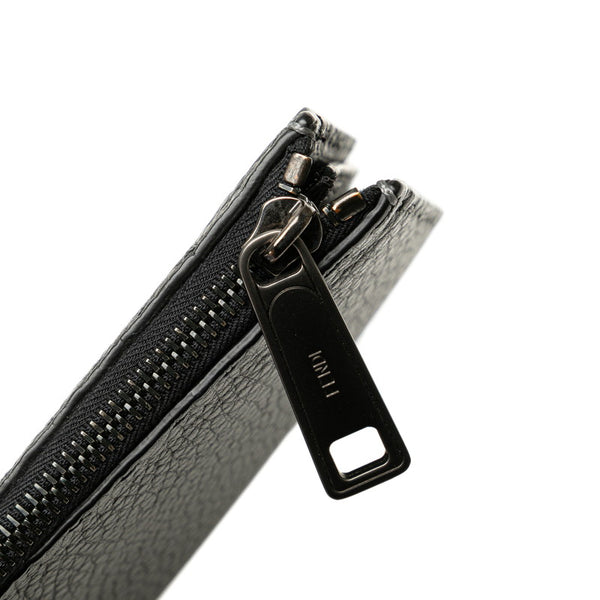 フェンディ バグズ モンスターアイ クラッチバッグ セカンドバック ブラック レザー メンズ FENDI 【中古】