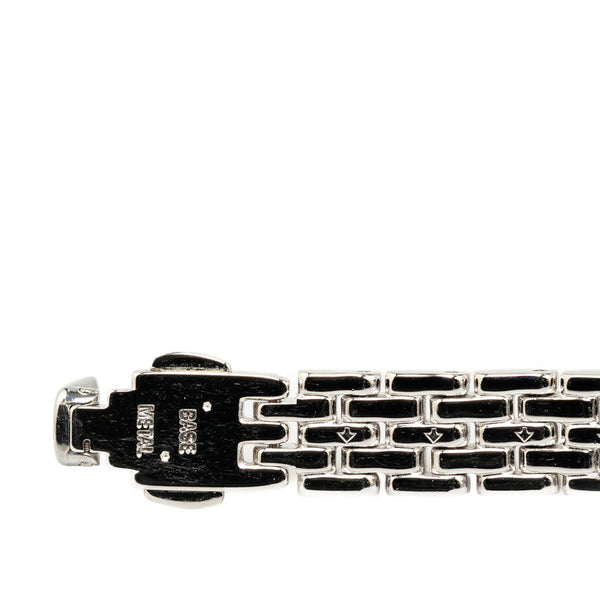 サンローラン 腕時計 5421-H10031Y クオーツ ブラック文字盤 ステンレススチール レディース SAINT LAURENT 【中古】