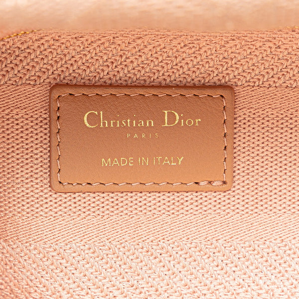 ディオール カナージュ レディディオール ミディアム ハンドバッグ トートバッグ 2WAY ピンク キャンバス レディース Dior 【中古】