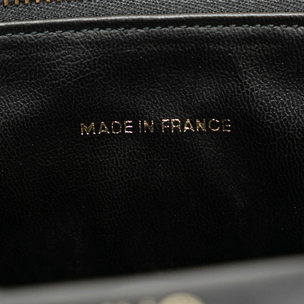 シャネル デカココマーク ハンドバッグ バニティバッグ ブラック キャビアスキン レディース CHANEL 【中古】