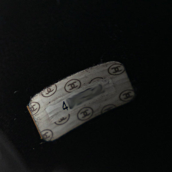 シャネル デカココマーク ハンドバッグ バニティバッグ ブラック キャビアスキン レディース CHANEL 【中古】