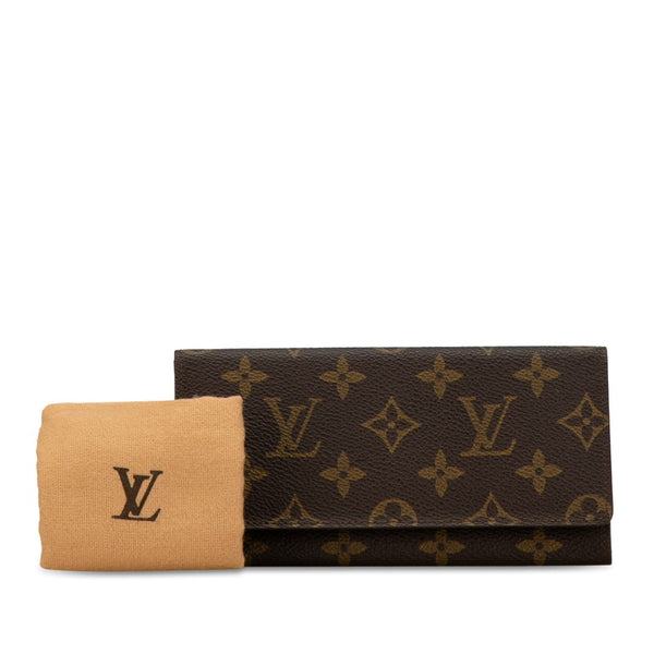 ルイ ヴィトン モノグラム ポルト サークル バイフォールド 円 札入れ M61820 ブラウン PVC レザー レディース LOUIS VUITTON 【中古】