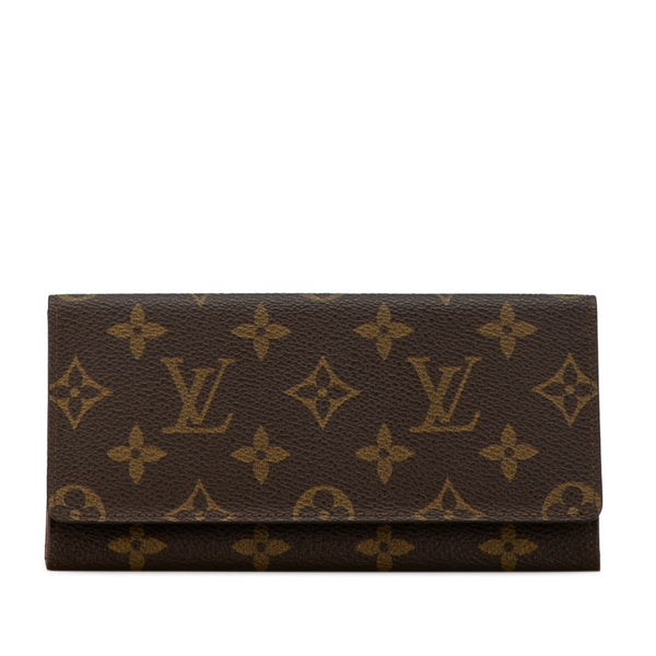 ルイ ヴィトン モノグラム ポルト サークル バイフォールド 円 札入れ M61820 ブラウン PVC レザー レディース LOUIS VUITTON 【中古】