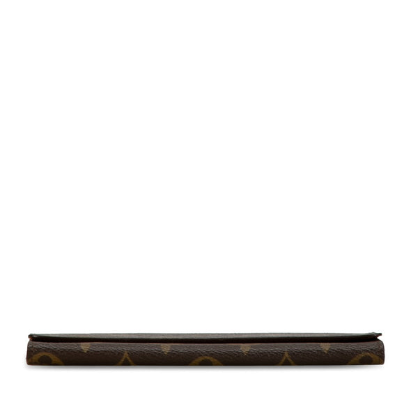 ルイ ヴィトン モノグラム ポルト サークル バイフォールド 円 札入れ M61820 ブラウン PVC レザー レディース LOUIS VUITTON 【中古】