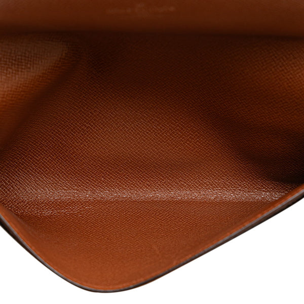 ルイ ヴィトン モノグラム ポルト サークル バイフォールド 円 札入れ M61820 ブラウン PVC レザー レディース LOUIS VUITTON 【中古】