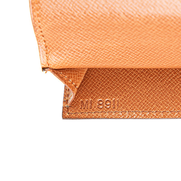 ルイ ヴィトン モノグラム ポルト サークル バイフォールド 円 札入れ M61820 ブラウン PVC レザー レディース LOUIS VUITTON 【中古】