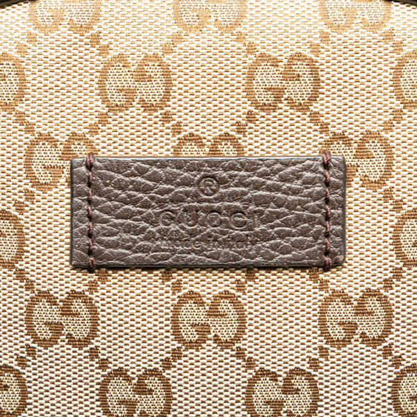 グッチ GGキャンバス リュック バックパック 449906 ベージュ ブラウン キャンバス レザー レディース GUCCI 【中古】