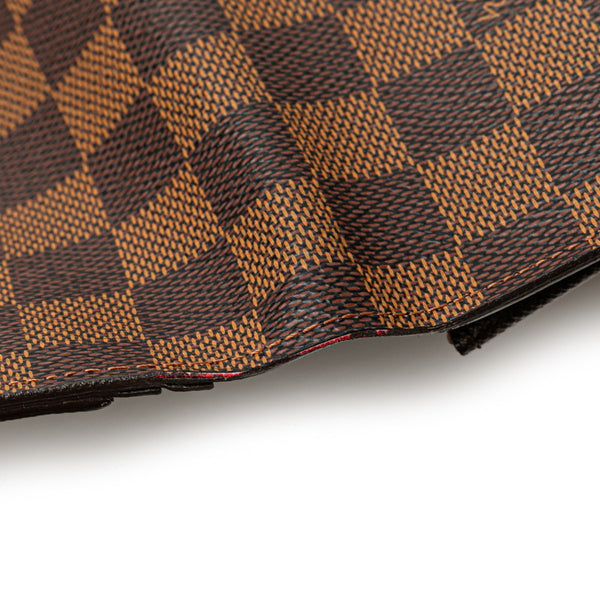 ルイ ヴィトン ダミエ ポルトフォイユ サラ 長財布 ロングウォレット N61734 ブラウン PVC レザー レディース LOUIS VUITTON 【中古】