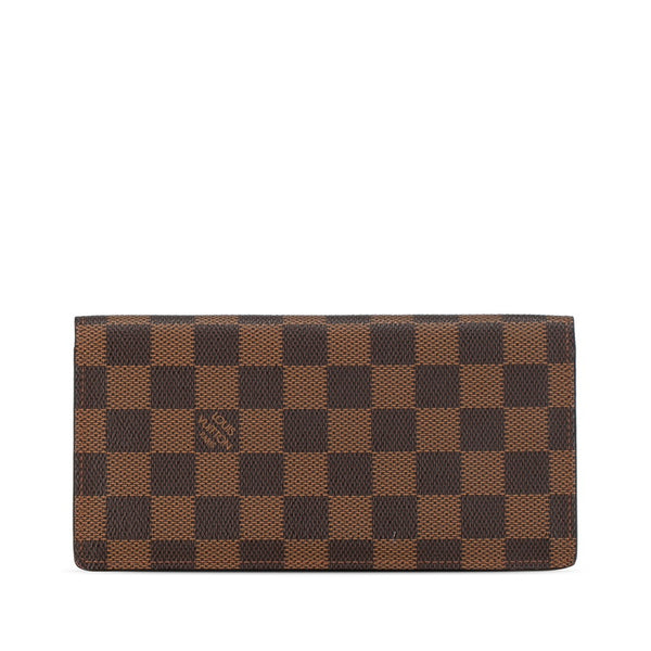 ルイ ヴィトン ダミエ ポルトフォイユ サラ 長財布 ロングウォレット N61734 ブラウン PVC レザー レディース LOUIS VUITTON 【中古】