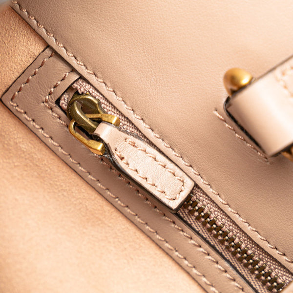 グッチ GGマーモント キルティング ショルダーバッグ 448054 ピンク ベージュ レザー レディース GUCCI 【中古】