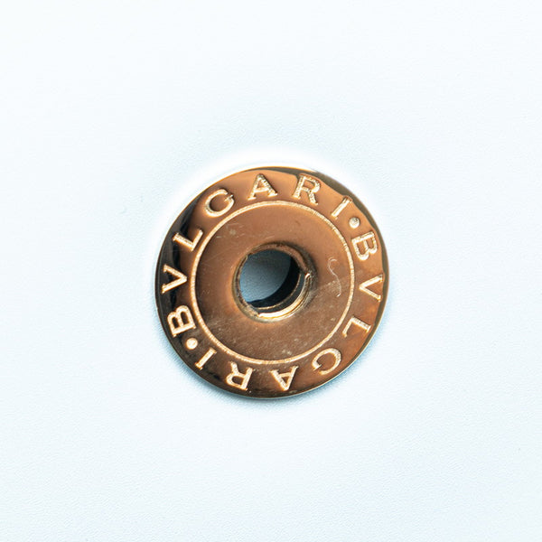 ブルガリ セルペンティ フォーエバー チェーン ショルダーバッグ ライトブルー レザー レディース BVLGARI 【中古】