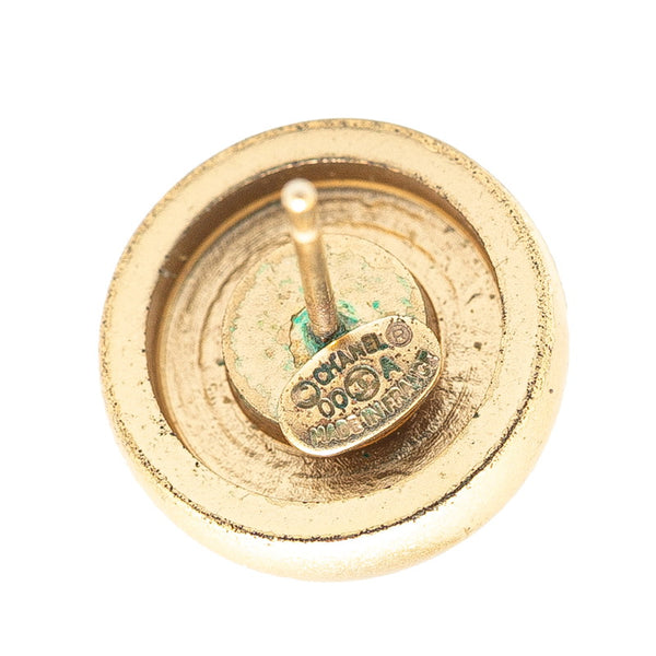 シャネル ココマーク ラウンド スタッド ピアス ゴールド メッキ レディース CHANEL 【中古】